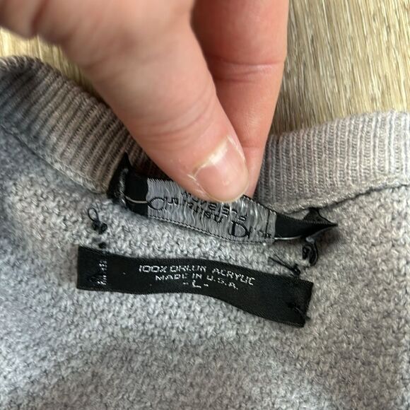 CHRISTIAN DIOR | Grey Men’s Sweater Vest Size Large - Picture 8 of 8